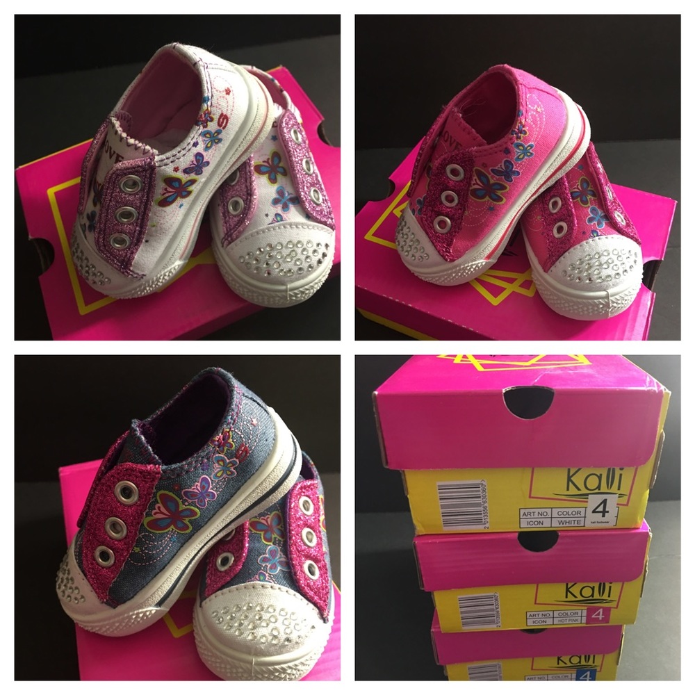 Kalli Butterfly Sneakers Lot Rhinestone Glitter