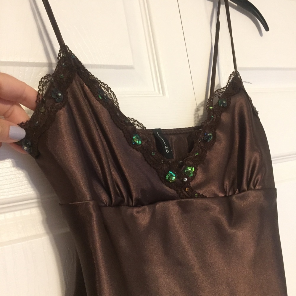 Brown camisole tank top
