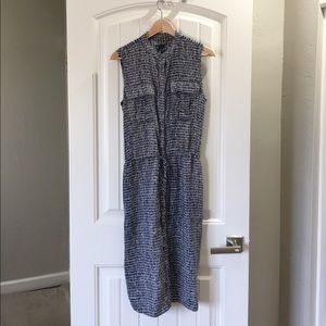 Ann Taylor blue and white dress