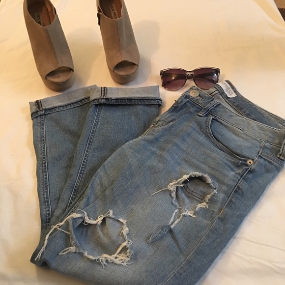 Express Denim - Express Ripped Modern Boyfriend Jeans