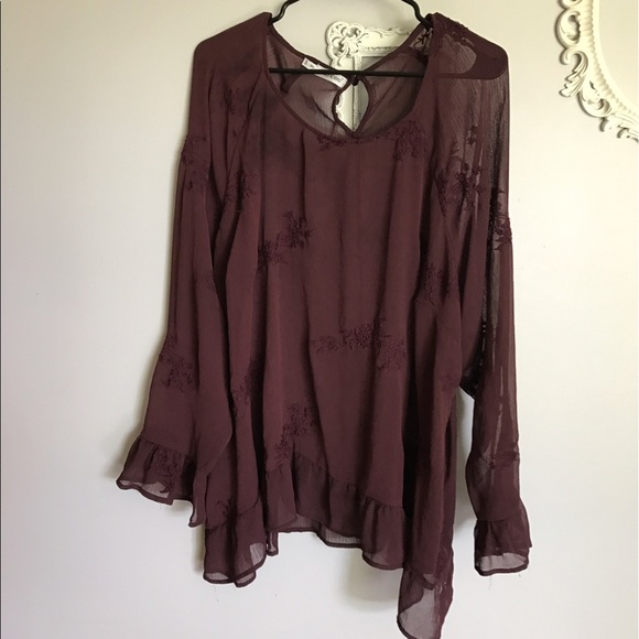 68 maurices tops 3x s maroon sheer blouse maurices brand from kally s closet on 68 maurices tops 3x s maroon sheer blouse maurices brand from kally s closet on