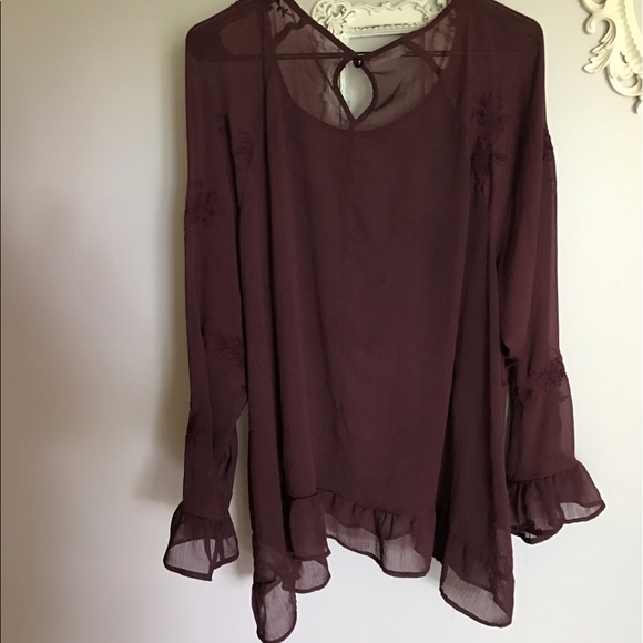 68 maurices tops 3x s maroon sheer blouse maurices brand from kally s closet on 68 maurices tops 3x s maroon sheer blouse maurices brand from kally s closet on