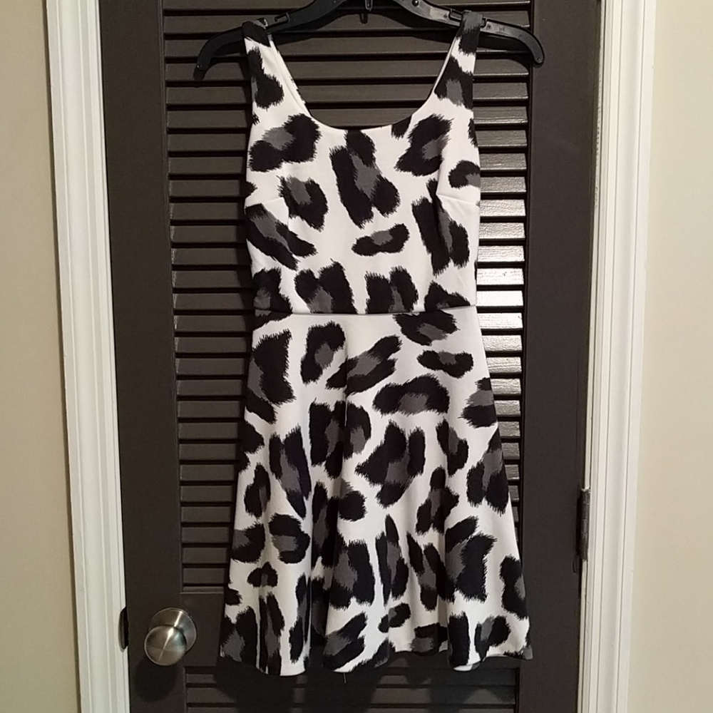 Black + White Print Summer Dress