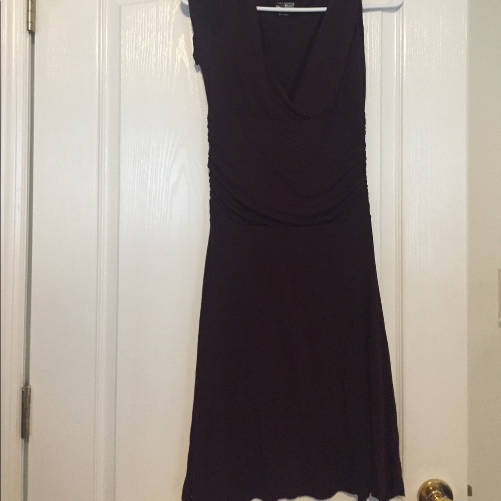 Wrap dress burgundy