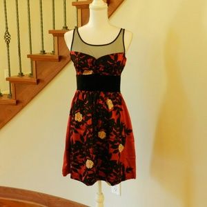 Anthropologie Rose Garden dress