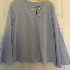 Never worn Zara bell sleeve top