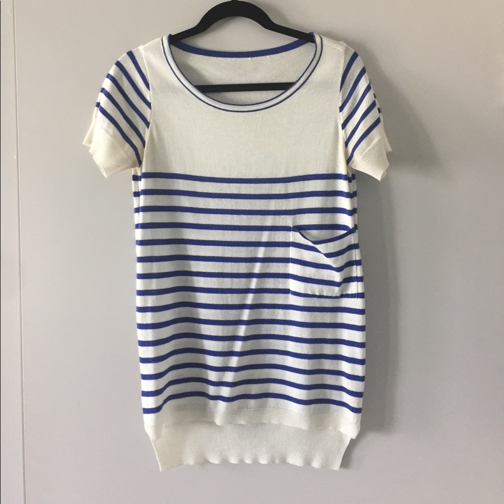 Striped sweater top - size M