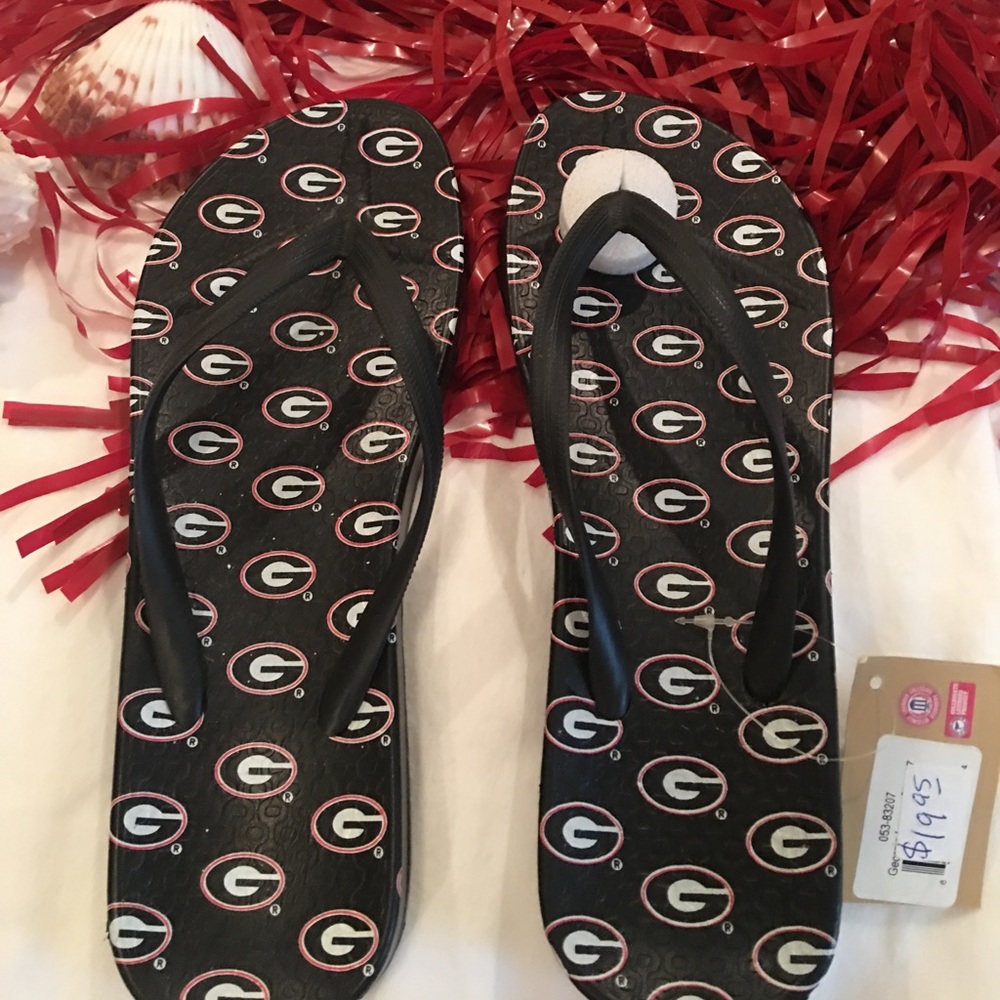 UGA Flip Flops new