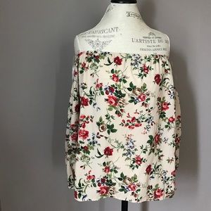 Off the shoulder floral top