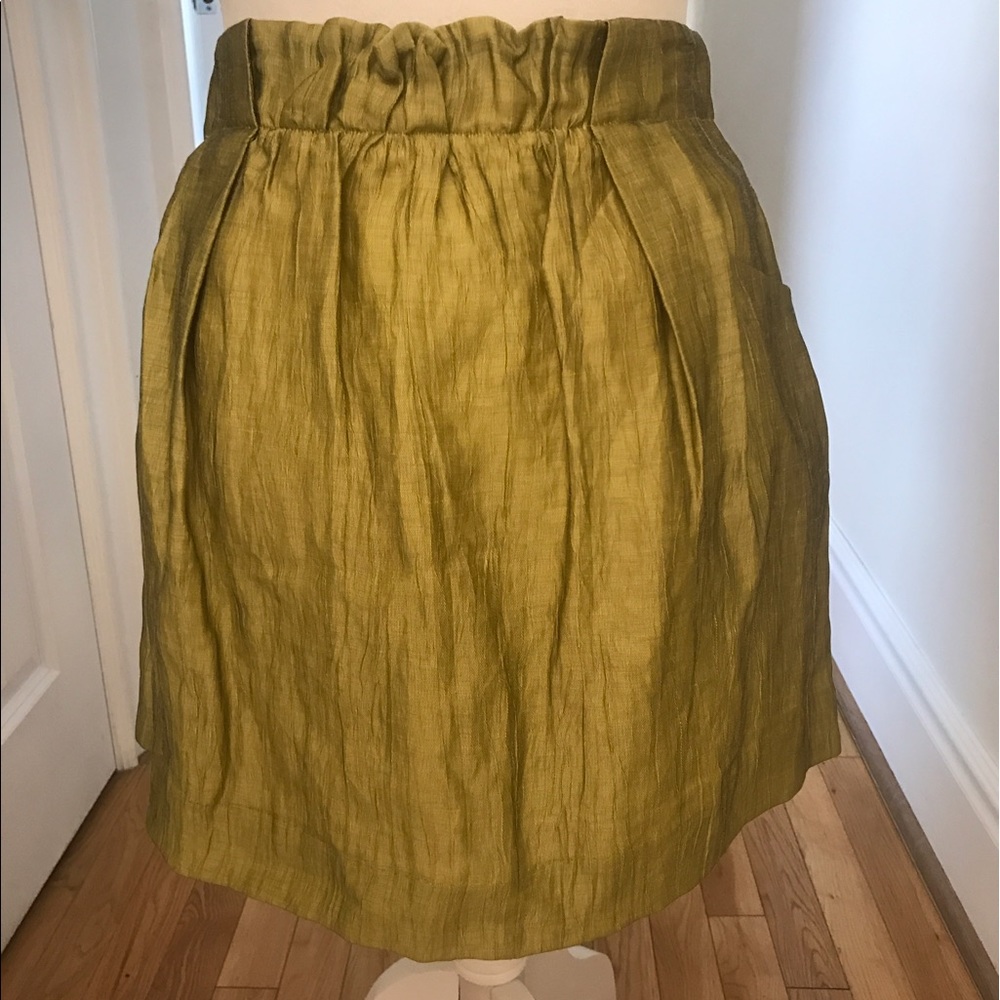 NWT J Crew Apple Green skirt