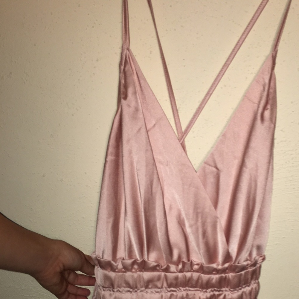 Rose gold romper