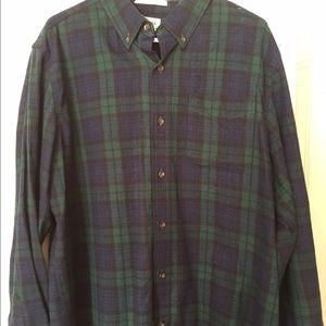 Slightly fitted flannel