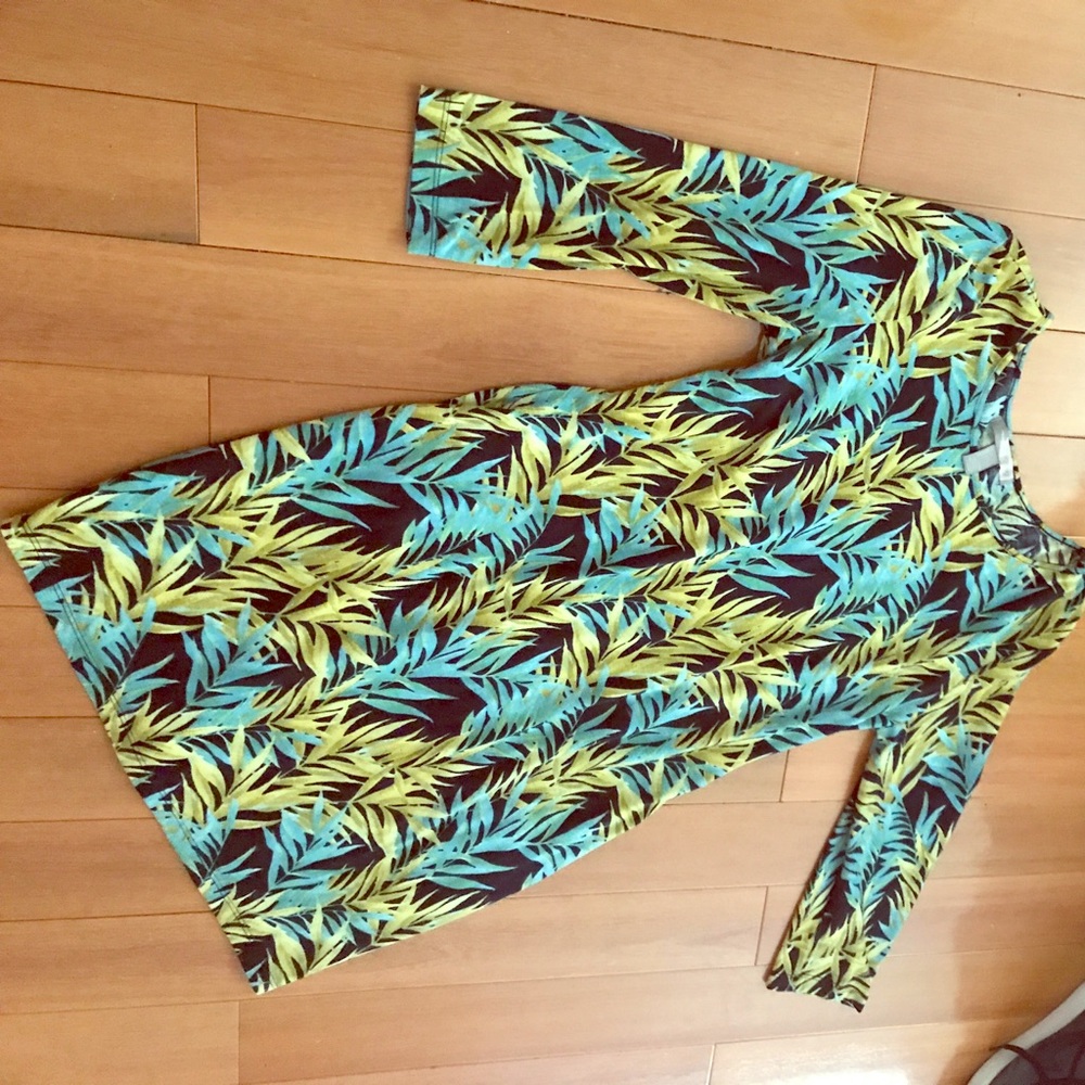 Tropical print dress