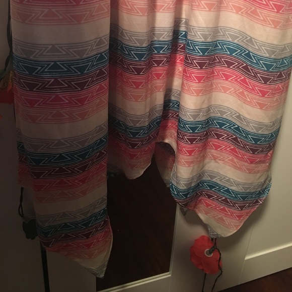 Asymmetrical Aztec Print Dress - Picture 3 of 4