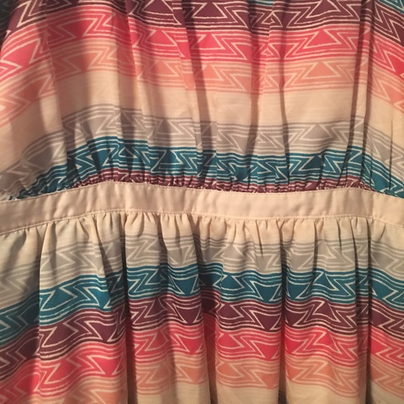 Asymmetrical Aztec Print Dress - Picture 4 of 4