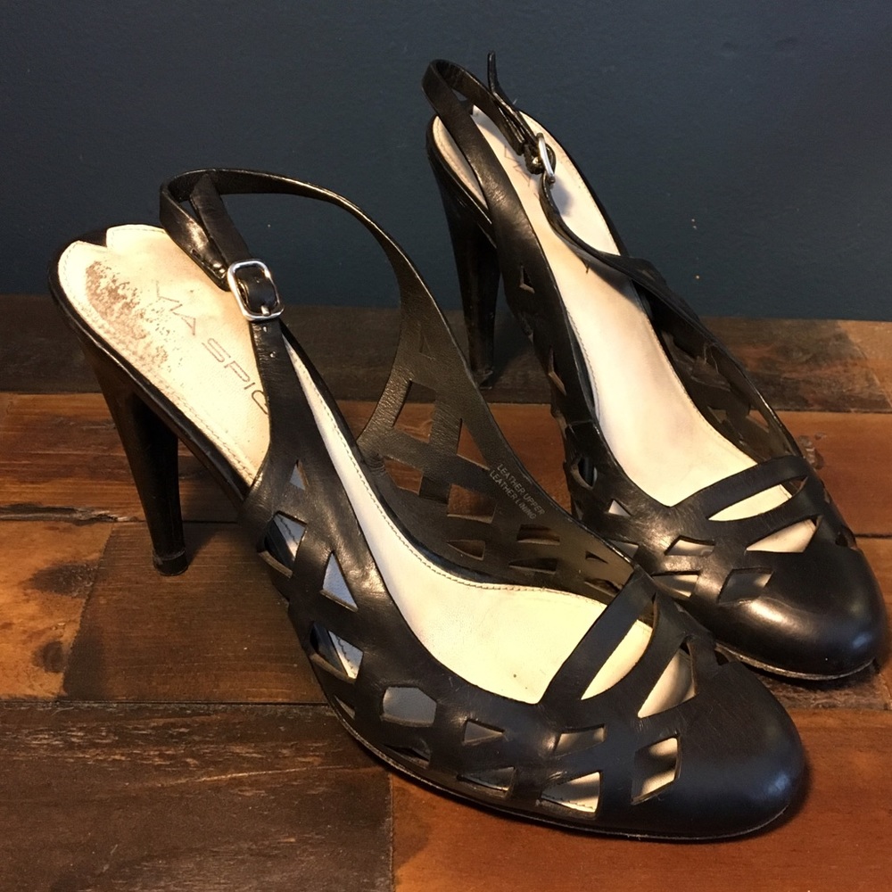 Via Spiga leather heals