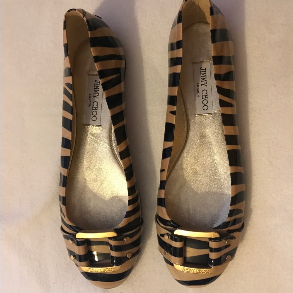 Jimmy Choo buckle flats (never worn)