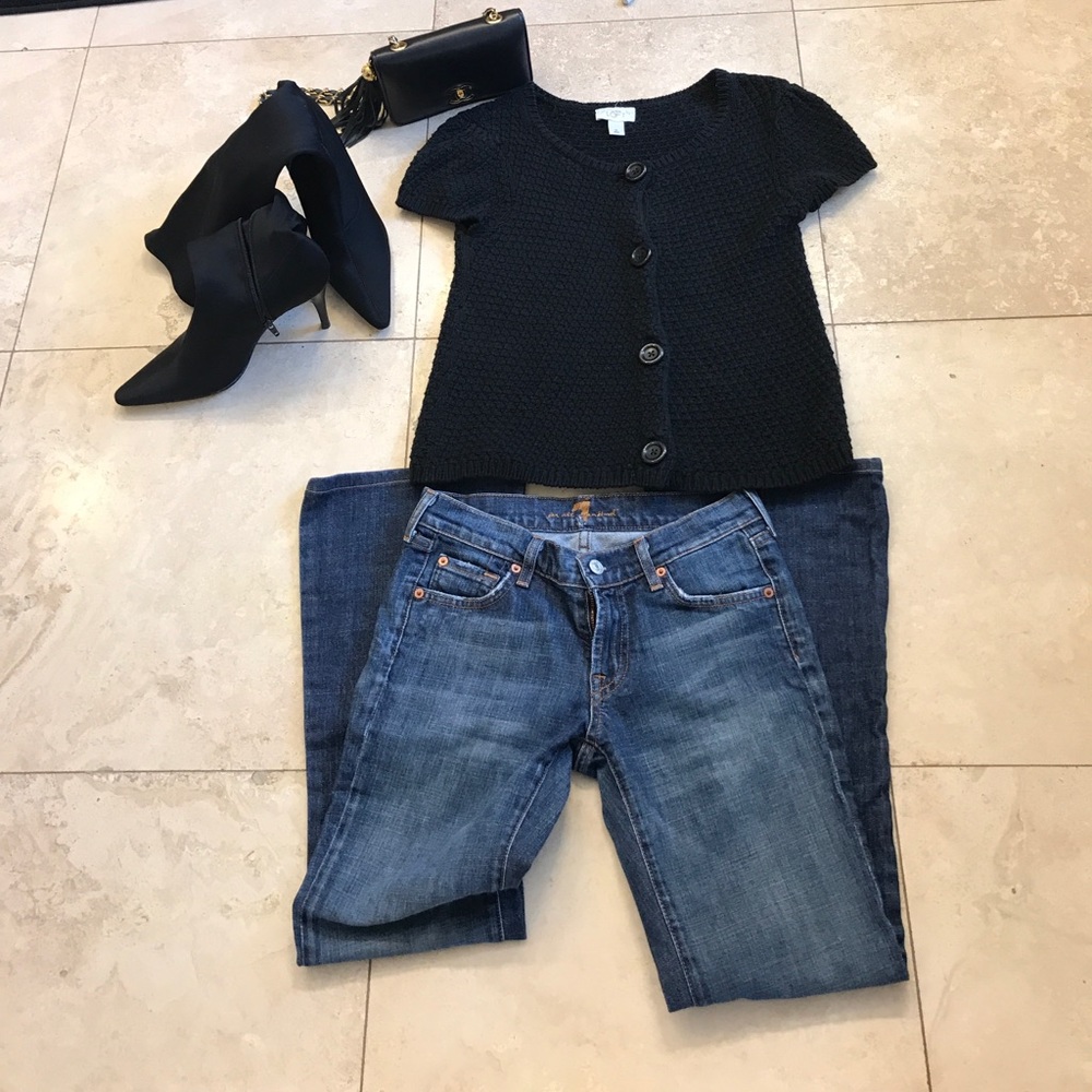 Seven for all mankind size 26 & 28 inseam