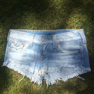 True Religion Joey Cut Off Shorts