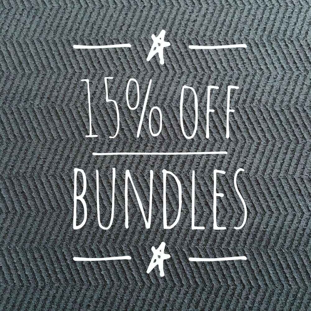 15% off 3 or more items! 💕