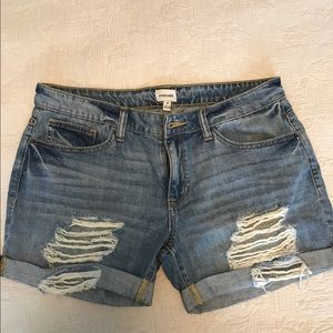 Denim shorts