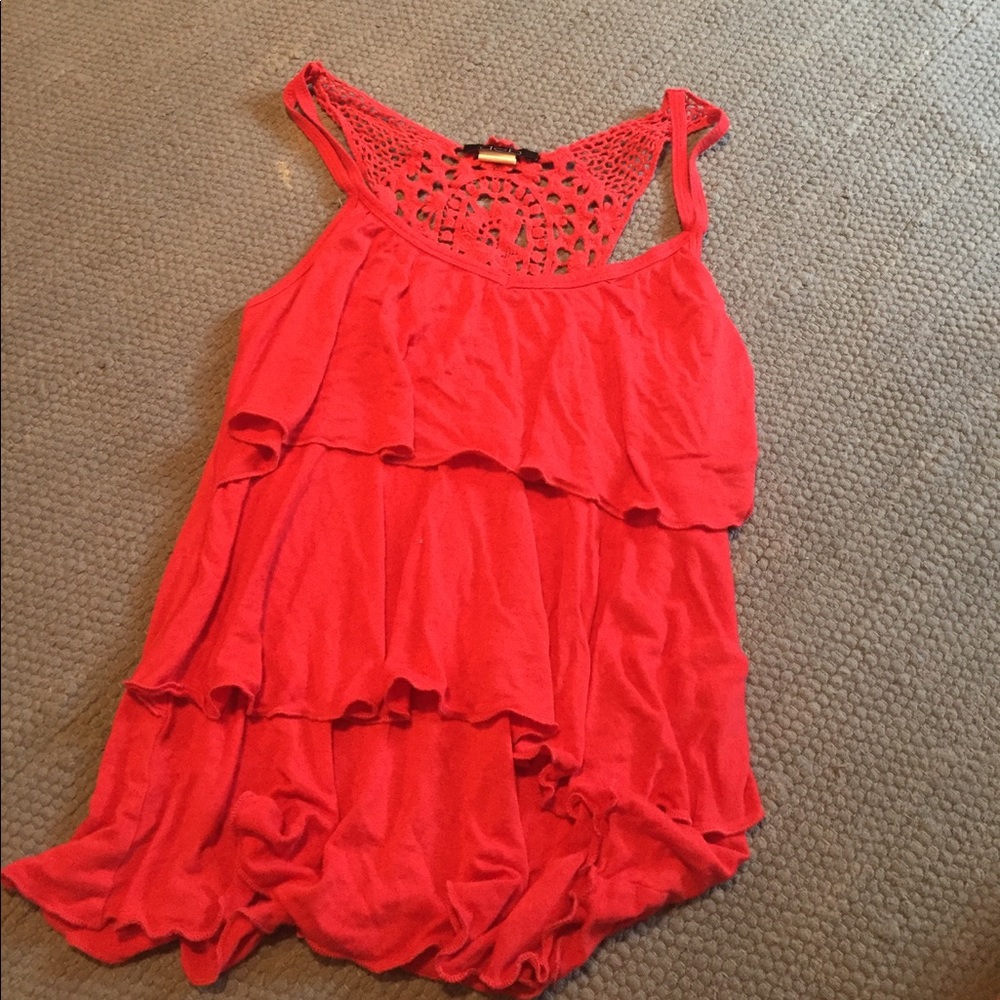 A ruffled top from deb size: S