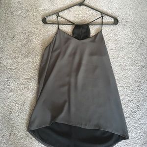 EXPRESS. Reversible Top. Black/Gray