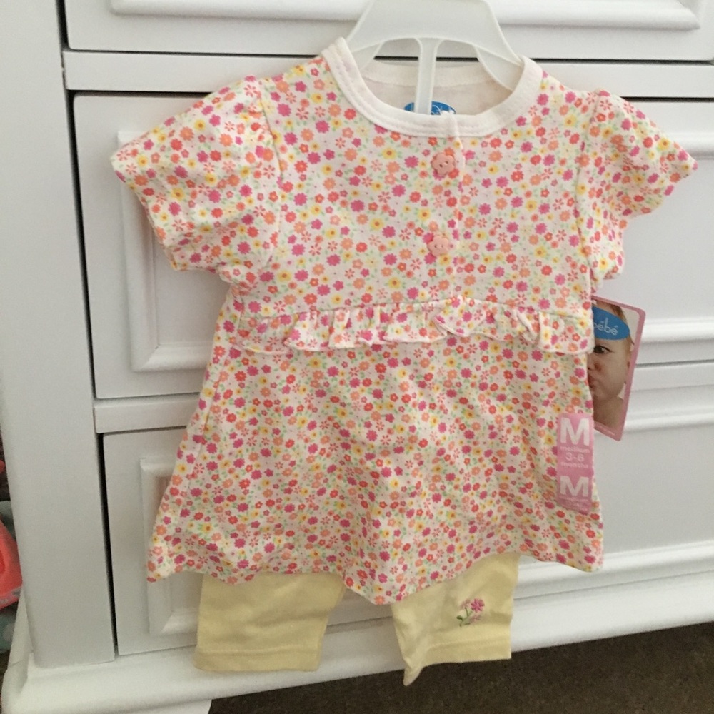 Girls floral spring set