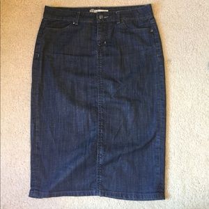 Denim Pencil Skirt