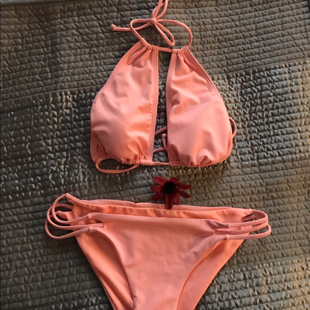 Light Pink High Neck PacSun Bikini