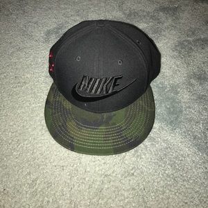Never worn before Black and Camo Nike SnapBack