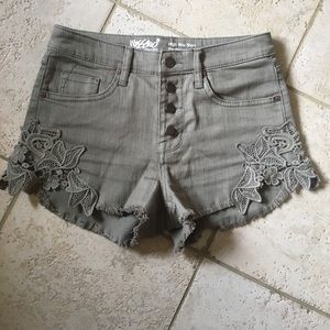 Mossimo High Rise Olive Shorts