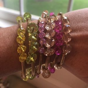 Jeweled Bangle Stack