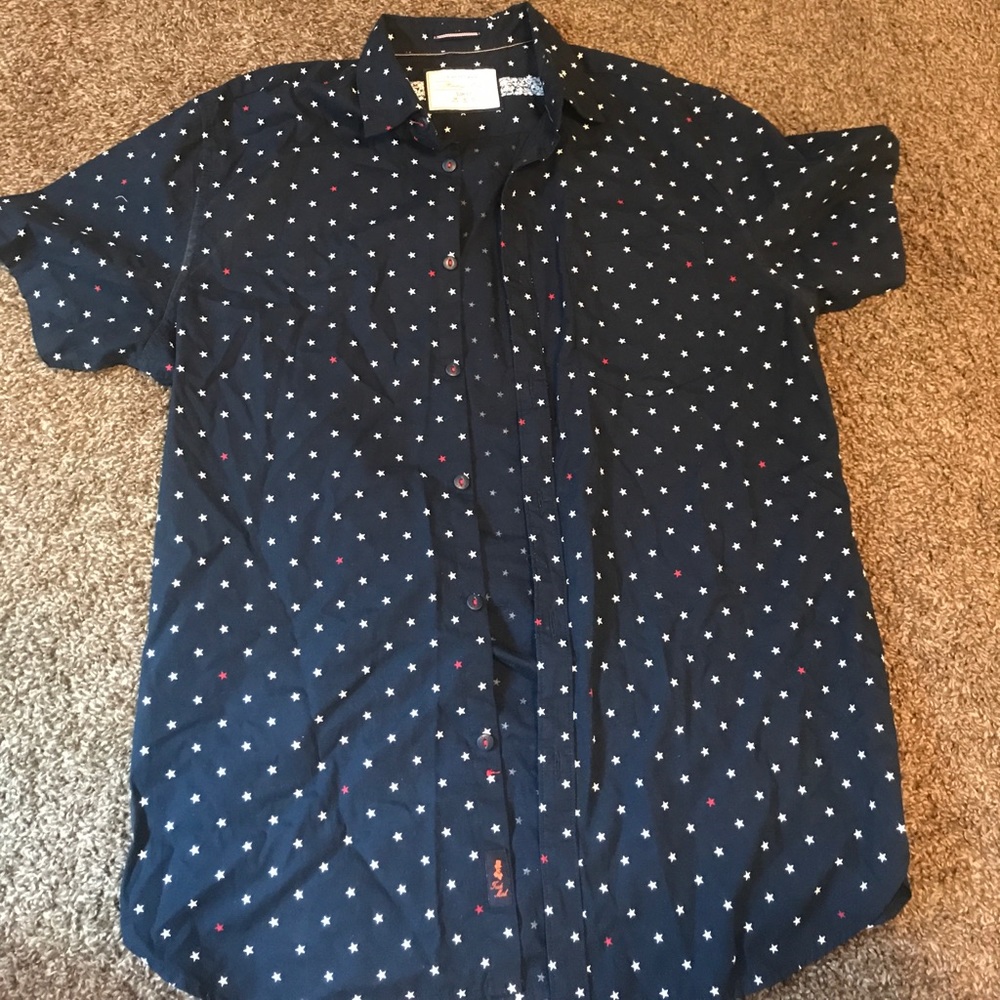 Cactus man slim fit bitten down short  sleeve