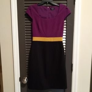 Tahari Color Block Dress