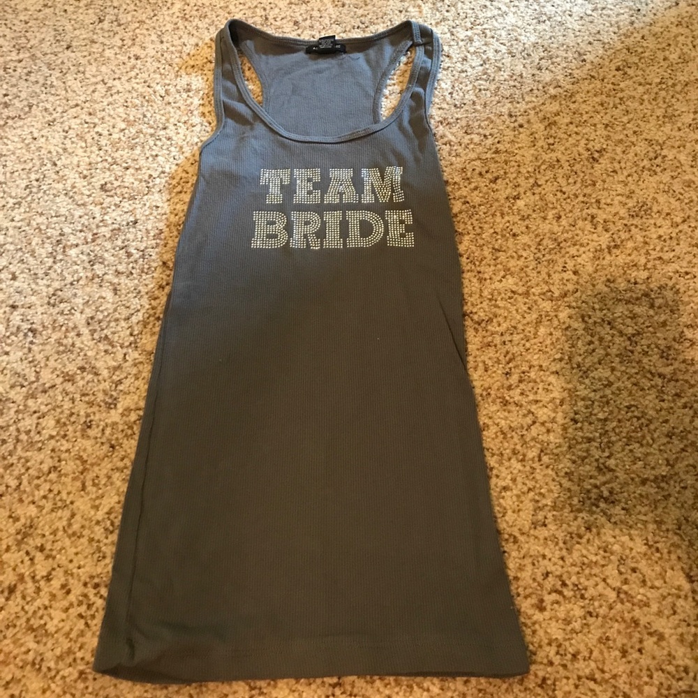 "Team Bride" tank top