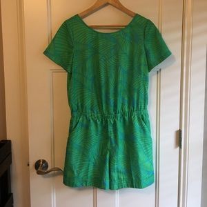 LOFT palm print romper