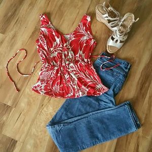 Silk wrap top by Diane Von Furstenberg