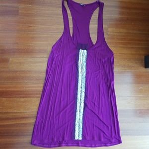 Monroe Purple racer back tank. Size large.
