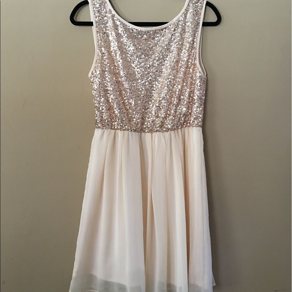 Champagne sparkle dress