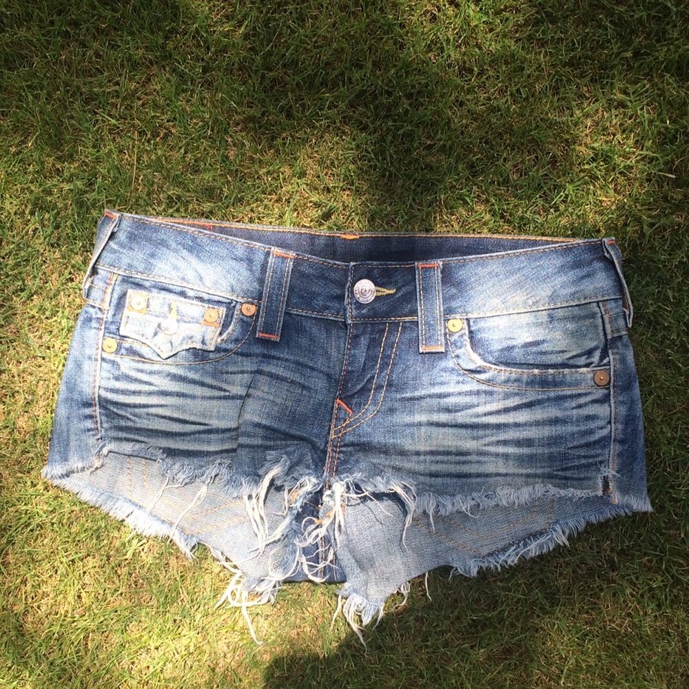 True Religion Joey Cut Off Shorts