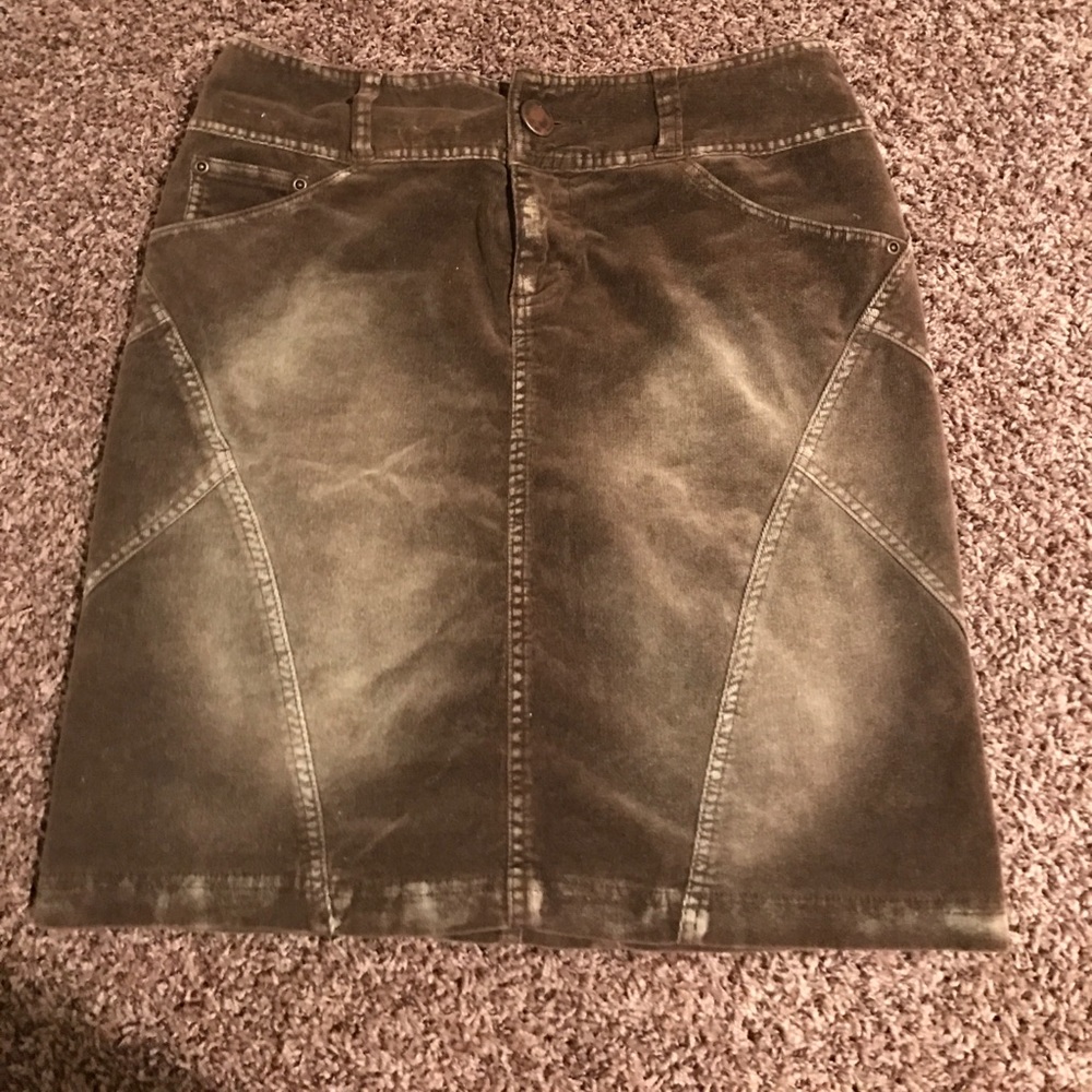 Brown and tan midi skirt! Maurice's size 7/8