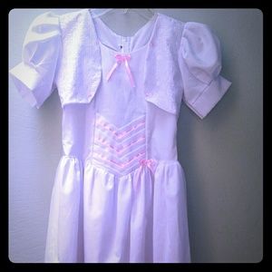 Girls Size 8 PARTY WHITE DRESS Youth Fits age 7, 8