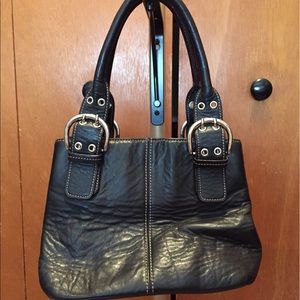 B Makowsky little black purse Leather