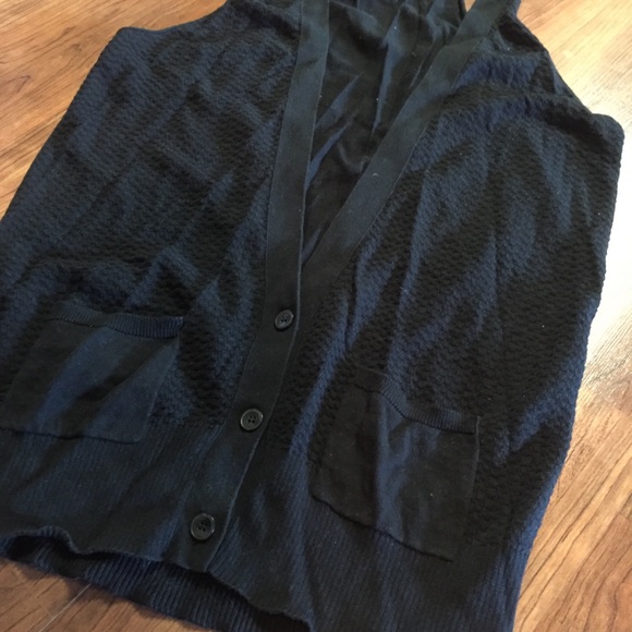 Cotton Textured Design with Pockets Tunic Vest - Picture 3 of 4