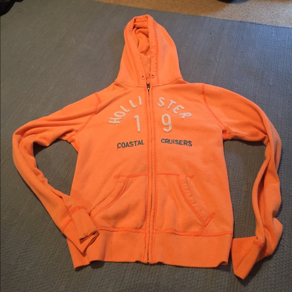 Orange jacket size: Small Hollister