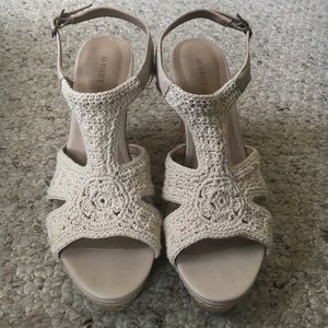 Audrey Brooke Lace Wedge