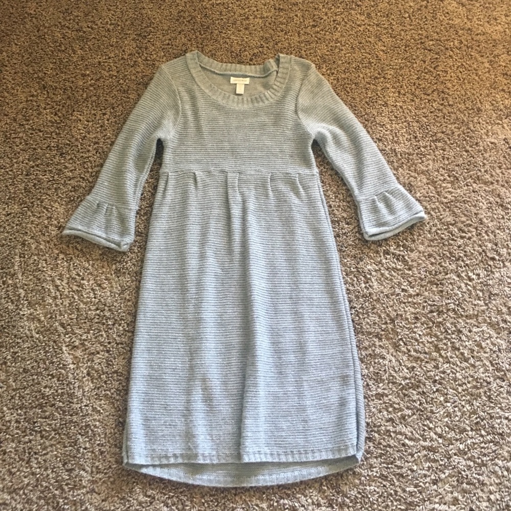 Knit sparkly gray dress