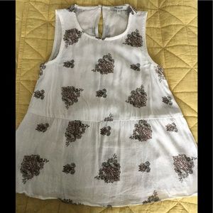 Paisley Peplum Madewell Blouse