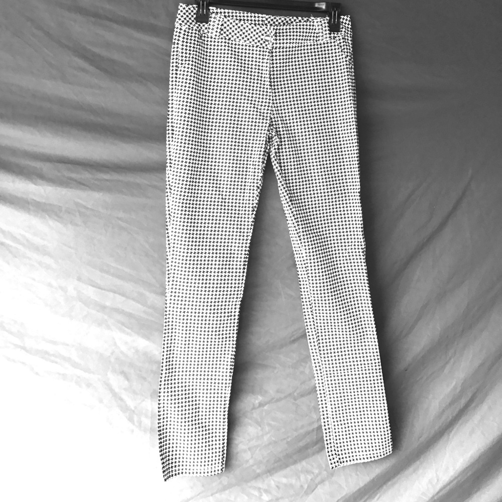 HY (hangxishe) Black/White Skinny Pants, Large